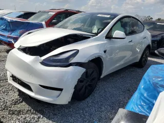 2025 Tesla Model Y Long Range with VIN 7SAYGDED4SF232433, listed as a Copart auction lot 51504015 with Not Provided miles and Salvage Title. Bid and sale history available at DreamBid. Image 1.