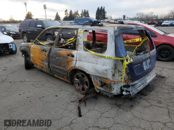 2003 Subaru Forester X with VIN JF1SG63683G766793, listed as a Copart auction lot 41876655 with 0 mi miles and Salvage Title. Bid and sale history available at carsss.com. Image 2.