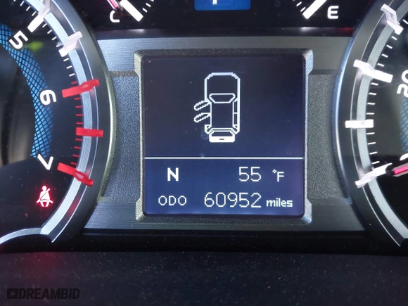 2019 Toyota 4Runner SR5 with VIN JTEBU5JR1K5730492, listed as a IAAI auction lot 41802657 with 60,952 mi miles. Bid and sale history available at carsss.com. Image 15.