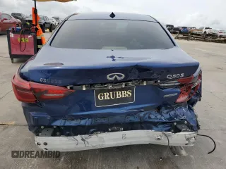 2019 Infiniti Q50 3.0t Signature Edition with VIN JN1EV7AP6KM540642, listed as a Copart auction lot 64402524 with 43,677 mi miles and Salvage Title. Bid and sale history available at carsss.com. Image 6.