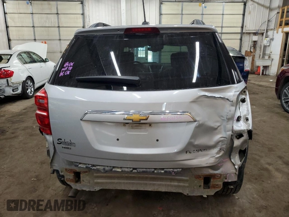 2016 Chevrolet Equinox LTZ with VIN 2GNFLGEK1G6358074, listed as a Copart auction lot 46803745 with 114,601 mi miles and Salvage Title. Bid and sale history available at carsss.com. Image 6.