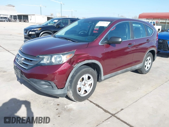 2013 Honda CR-V LX with VIN 5J6RM3H35DL038740, listed as a IAAI auction lot 41734748 with 227,261 mi miles. Bid and sale history available at carsss.com. Image 2.