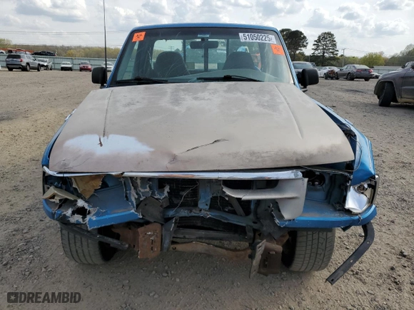1996 Ford Ranger XL with VIN 1FTCR10A8TUB24192, listed as a Copart auction lot 51050225 with 237,478 mi miles and Salvage Title. Bid and sale history available at carsss.com. Image 5.