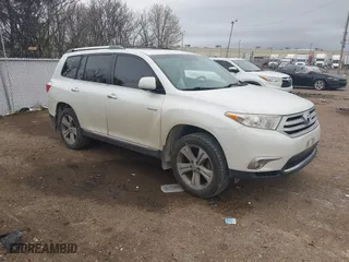 2012 Toyota Highlander Limited with VIN 5TDYK3EH9CS085158, listed as a IAAI auction lot 41737906 with 229,205 mi miles. Bid and sale history available at carsss.com. Image 1.