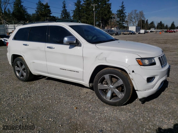 2014 Jeep Grand Cherokee Overland with VIN 1C4RJFCM6EC555482, listed as a Copart auction lot 47474075 with 158,015 mi miles and Salvage Title. Bid and sale history available at carsss.com. Image 4.