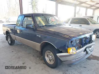 1997 Ford Ranger XLT with VIN 1FTCR14XXVPA34669, listed as a IAAI auction lot 41572934 with 81,917 mi miles. Bid and sale history available at carsss.com. Image 1.