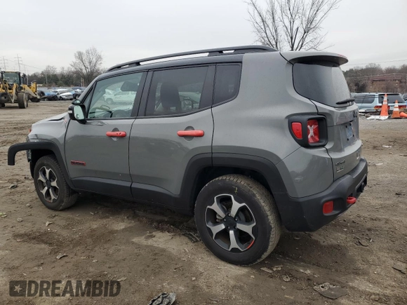 2022 Jeep Renegade Trailhawk with VIN ZACNJDC1XNPN79141, listed as a Copart auction lot 85864214 with 15,581 mi miles and Salvage Title. Bid and sale history available at DreamBid. Image 2.