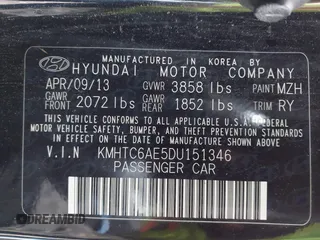 2013 Hyundai Veloster Turbo z VIN KMHTC6AE5DU151346, wystawiony jako IAAI lot #41177509 z przebiegiem 112 955 mil mil oraz . Historia ofert i sprzedaży dostępna na DreamBid. Obrazek 9.