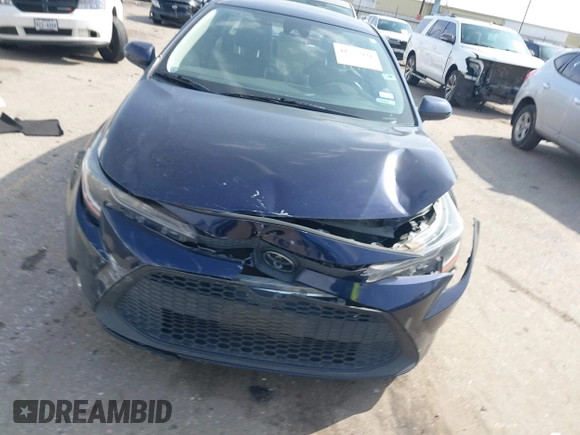 2020 Toyota Corolla LE with VIN JTDEPRAE7LJ000141, listed as a IAAI auction lot 41555971 with 19,386 mi miles. Bid and sale history available at carsss.com. Image 12.