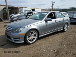 2012 Mercedes-Benz C-Class C 300 Sport with VIN WDDGF8BB1CR197986, listed as a Copart auction lot 54548775 with 112,701 mi miles and Salvage Title. Bid and sale history available at carsss.com. Image 1.