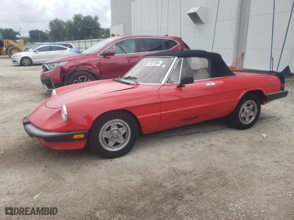 1983 Alfa Romeo Alfa Romeo Veloce with VIN ZARBA5419D1016662, listed as a Copart auction lot 71321594 with 80,985 mi miles and Clean Title. Bid and sale history available at carsss.com. Image 1.
