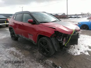 2019 Jeep Compass Latitude with VIN 3C4NJDBB3KT623143, listed as a IAAI auction lot 41367393 with 63,314 mi miles. Bid and sale history available at carsss.com. Image 1.