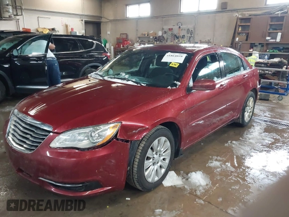 2014 Chrysler 200 LX with VIN 1C3CCBAB9EN194901, listed as a IAAI auction lot 41864028 with 166,595 mi miles. Bid and sale history available at carsss.com. Image 17.