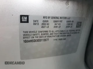 2014 Cadillac ATS Luxury AWD with VIN 1G6AH5SXXE0113677, listed as a Copart auction lot 50582865 with 86,787 mi miles and Salvage Title. Bid and sale history available at carsss.com. Image 12.