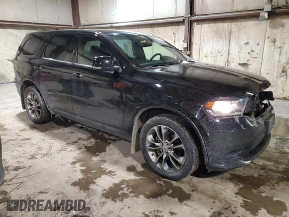 2019 Dodge Durango GT Plus with VIN 1C4RDJDG7KC550435, listed as a Copart auction lot 44917465 with 115,684 mi miles and Salvage Title. Bid and sale history available at DreamBid. Image 4.