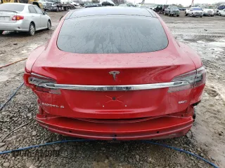 2017 Tesla Model S 100D with VIN 5YJSA1E29HF184387, listed as a Copart auction lot 39186144 with 101,387 mi miles and Salvage title. Bid and sale history available at DreamBid. Image 6.
