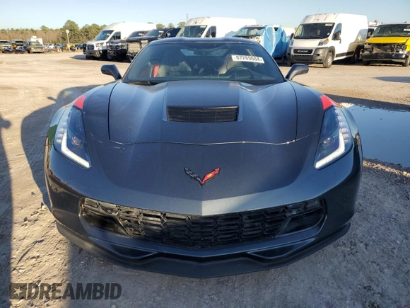 2019 Chevrolet Corvette Grand Sport 2LT with VIN 1G1YX2D70K5115777, listed as a Copart auction lot 87289684 with 7,145 mi miles and Non Repairable. Bid and sale history available at carsss.com. Image 5.