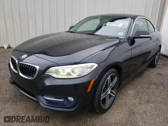 2017 BMW 2 Series 230i with VIN WBA2F9C34HV983861, listed as a Copart auction lot 55529702 with 127,487 mi miles. Bid and sale history available at carsss.com. Image 2.
