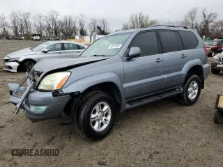 2005 Lexus GX 470 with VIN JTJBT20X250087140, listed as a Copart auction lot 48813305 with 282,121 mi miles and Salvage Title. Bid and sale history available at carsss.com. Image 1.
