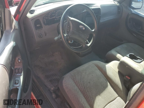 2002 Ford Ranger XL Fleet with VIN 1FTYR44V22PB33861, listed as a Copart auction lot 59086585 with 214,945 mi miles and Salvage title. Bid and sale history available at DreamBid. Image 8.