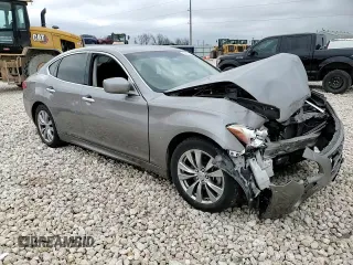 2013 Infiniti M37 with VIN JN1BY1AP0DM512605, listed as a Copart auction lot 48675735 with 129,598 mi miles and Salvage Title. Bid and sale history available at carsss.com. Image 11.