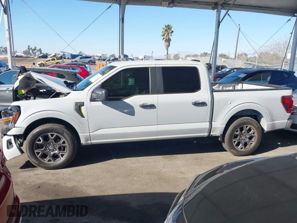 2024 Ford F-150 STX with VIN 1FTEW2KP7RFA29709, listed as a IAAI auction lot 41311395 with 5,883 mi miles and . Bid and sale history available at carsss.com. Image 14.