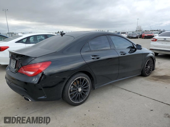 2016 Mercedes-Benz CLA 250 with VIN WDDSJ4EB5GN310199, listed as a Copart auction lot 37927794 with 95,027 mi miles and . Bid and sale history available at DreamBid. Image 3.