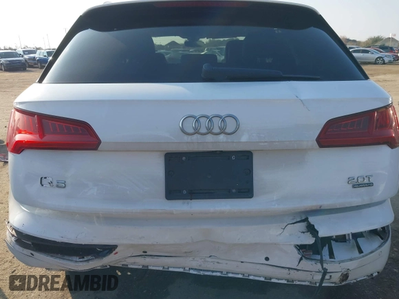 2018 Audi Q5 Premium Plus with VIN WA1BNAFY1J2220714, listed as a IAAI auction lot 41209386 with 70,012 mi miles and . Bid and sale history available at DreamBid. Image 15.