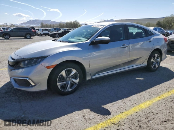 2019 Honda Civic LX with VIN 2HGFC2F66KH548402, listed as a Copart auction lot 51483625 with 70,762 mi miles and Salvage Title. Bid and sale history available at DreamBid. Image 1.