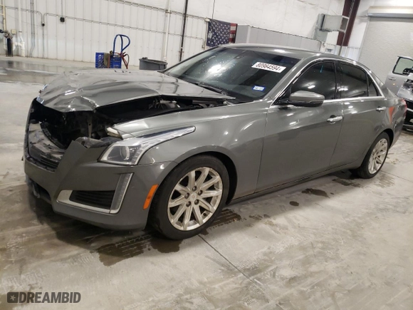 2016 Cadillac CTS Sedan RWD with VIN 1G6AP5SX1G0107756, listed as a Copart auction lot 80964594 with 153,595 mi miles and Salvage Title. Bid and sale history available at carsss.com. Image 1.