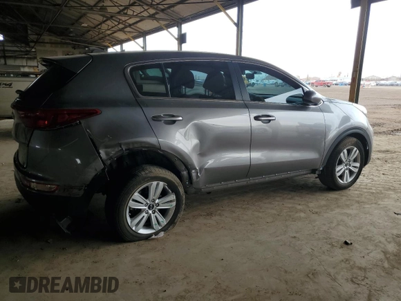 2018 Kia Sportage LX with VIN KNDPM3ACXJ7339726, listed as a Copart auction lot 53061415 with 39,000 mi miles and Salvage Title. Bid and sale history available at carsss.com. Image 3.