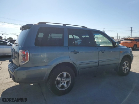 2006 Honda Pilot EX-L with VIN 2HKYF18586H529859, listed as a Copart auction lot 50433415 with 211,143 mi miles and Salvage Title. Bid and sale history available at carsss.com. Image 3.