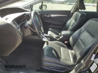 2014 Honda Civic EX-L with VIN 19XFB2F95EE054849, listed as a Copart auction lot 54334865 with 111,875 mi miles and Salvage Title. Bid and sale history available at DreamBid. Image 7.