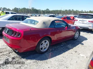2014 Ford Mustang V6 with VIN 1ZVBP8EM8E5322665, listed as a IAAI auction lot 41817768 with 97,405 mi miles. Bid and sale history available at carsss.com. Image 4.