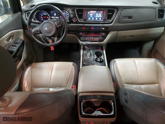 2018 Kia Sedona EX with VIN KNDMC5C17J6403580, listed as a Copart auction lot 89151445 with 164,220 mi miles and Salvage Title. Bid and sale history available at carsss.com. Image 8.