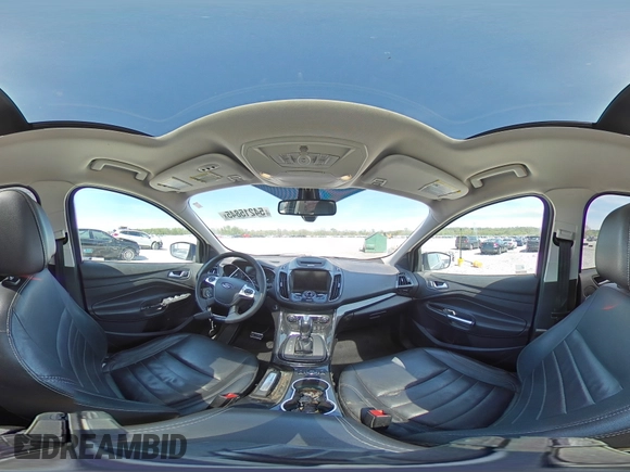 2015 Ford Escape Titanium with VIN 1FMCU9J97FUA00075, listed as a Copart auction lot 54215845 with 99,818 mi miles and Salvage title. Bid and sale history available at DreamBid. Image 14.