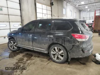 2015 Nissan Pathfinder SV with VIN 5N1AR2MMXFC681953, listed as a Copart auction lot 45596125 with 107,685 mi miles and Salvage title. Bid and sale history available at DreamBid. Image 2.