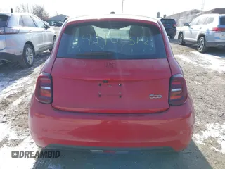 2024 FIAT 500e INSPI(RED) with VIN ZFAFFAA46RX213143, listed as a IAAI auction lot 41101312 with 4,254 mi miles. Bid and sale history available at carsss.com. Image 16.