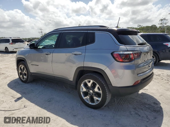 2018 Jeep Compass Limited with VIN 3C4NJCCB3JT461201, listed as a Copart auction lot 52573075 with 41,242 mi miles and Salvage Title. Bid and sale history available at carsss.com. Image 2.