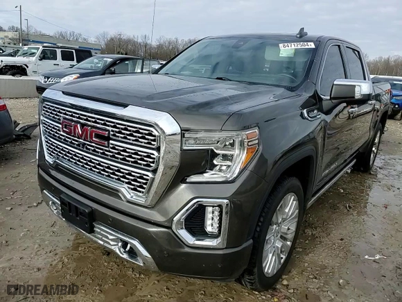 2020 GMC Sierra 1500 Denali with VIN 1GTU9FEL8LZ163945, listed as a Copart auction lot 84712504 with 56,701 mi miles and Clean Title. Bid and sale history available at carsss.com. Image 13.