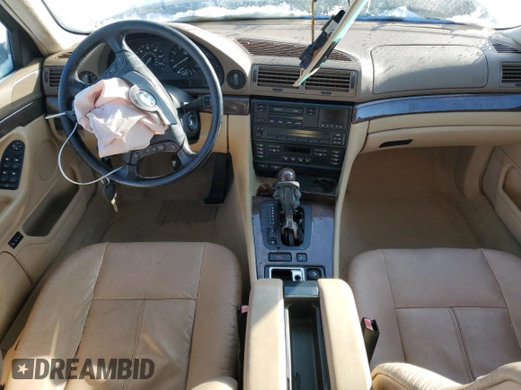 1998 BMW 7 Series 740il with VIN WBAGJ8321WDM21490, listed as a Copart auction lot 42097355 with 0 mi miles and Salvage Title. Bid and sale history available at carsss.com. Image 8.