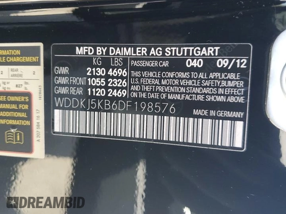 2013 Mercedes-Benz E 350 z VIN WDDKJ5KB6DF198576, wystawiony jako Copart lot #61848745 z przebiegiem 88 610 mil mil oraz Szkoda całkowita • Salvage title. Historia ofert i sprzedaży dostępna na DreamBid. Obrazek 12.