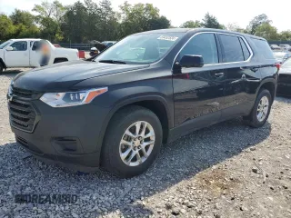 2019 Chevrolet Traverse LS with VIN 1GNEVFKW7KJ286798, listed as a Copart auction lot 69452524 with 51,112 mi miles and Salvage Title. Bid and sale history available at carsss.com. Image 1.