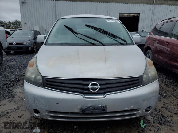 2008 Nissan Quest with VIN 5N1BV28U58N120335, listed as a Copart auction lot 49303814 with 78,457 mi miles and Clean Title. Bid and sale history available at carsss.com. Image 5.