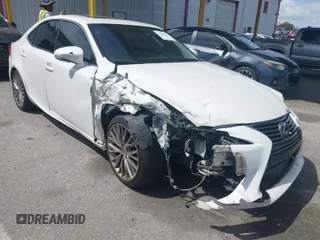 2016 Lexus IS 200t with VIN JTHBA1D25G5021039, listed as a IAAI auction lot 41938500 with 110,748 mi miles and . Bid and sale history available at DreamBid. Image 1.