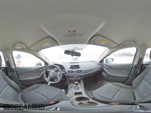 2014 Mazda 3 i SV with VIN JM1BM1T76E1169811, listed as a Copart auction lot 89407985 with 62,719 mi miles and Salvage Title. Bid and sale history available at DreamBid. Image 13.
