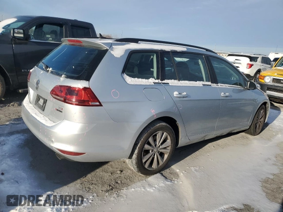 2017 Volkswagen Golf SportWagen S with VIN 3VW017AUXHM538640, listed as a Copart auction lot 37742174 with 102,001 mi miles. Bid and sale history available at carsss.com. Image 3.