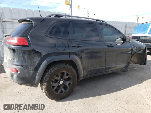 2016 Jeep Cherokee Trailhawk with VIN 1C4PJMBSXGW131199, listed as a Copart auction lot 49292505 with 97,359 mi miles and Salvage Title. Bid and sale history available at DreamBid. Image 3.