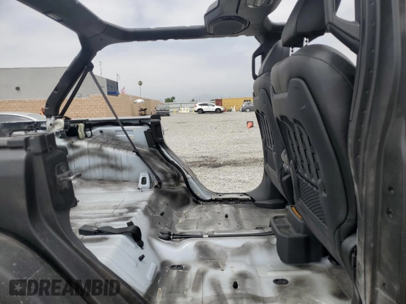 2022 Jeep Wrangler Unlimited Rubicon with VIN 1C4HJXFG6NW125232, listed as a Copart auction lot 55018594 with Not provided miles and Salvage title. Bid and sale history available at DreamBid. Image 10.