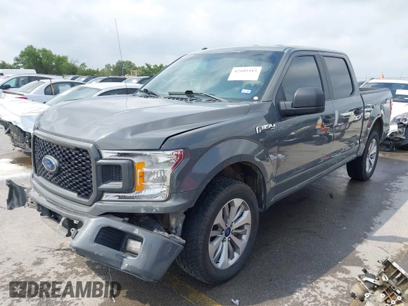 2018 Ford F-150 XL with VIN 1FTEW1EP4JFE22867, listed as a IAAI auction lot 42105313 with 185,175 mi miles and . Bid and sale history available at DreamBid. Image 2.